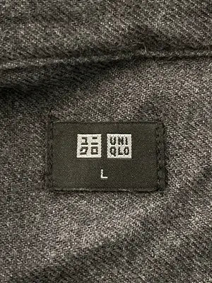 UNIQLO/ユニクロ/シャツワンピース/ワンピース/ドレス/グレー/L
