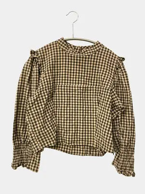 ZARA/ザラ/シャツ/ブラウス/トップス/ベージュ/USA M