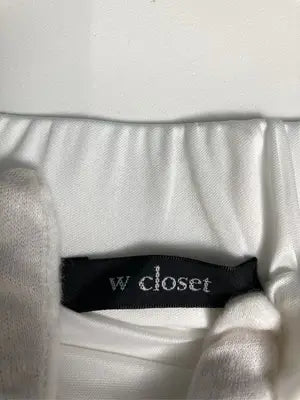w closet/ダブルクローゼット/ロングスカート/スカート/ホワイト/F