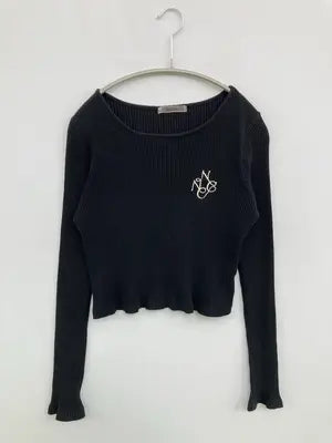 NICE CLAUP/ナイスクラップ/Tシャツ/カットソー/トップス/ブラック/F