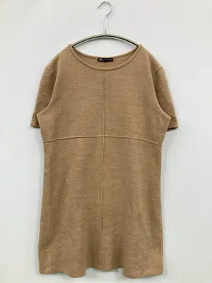 ZARA/ザラ/ワンピース/ワンピース/ドレス/ベージュ/L