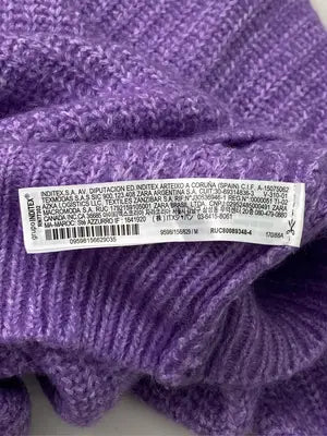 ZARA/ザラ/ニット/セーター/トップス/パープル/USA M