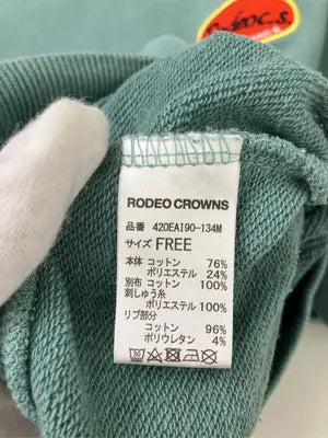 RODEO CROWNS/ロデオクラウンズ/スウェット/トップス/グリーン/FREE