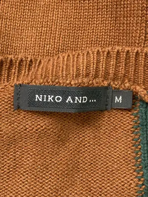 niko and .../ニコアンド/ニット/セーター/トップス/ブラウン/M