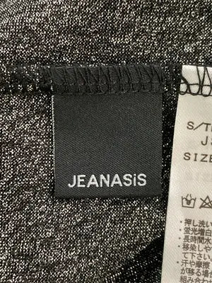 JEANASIS/ジーナシス/Tシャツ/カットソー/トップス/ブラック/F