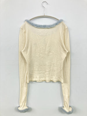 LACEMADE/レースメイド/Tシャツ/カットソー/トップス/アイボリー/XL