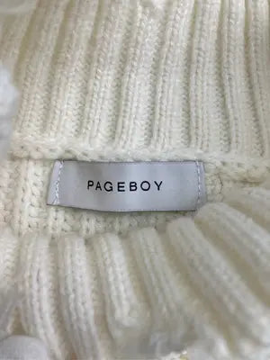 PAGEBOY/ページボーイ/ニット/セーター/トップス/アイボリー/F