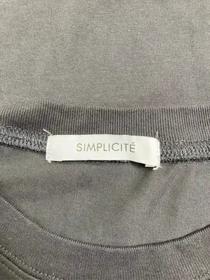 SIMPLICITE/サンプリシテ/Tシャツ/カットソー/トップス/グレー