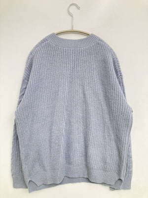 CINEMA CLUB/シネマクラブ/ニット/セーター/トップス/スカイブルー/L