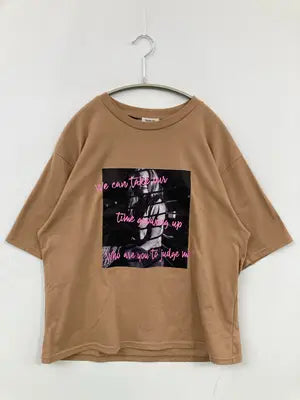 Newlyme/ニューリーミー/Tシャツ/カットソー/トップス/ブラウン/L