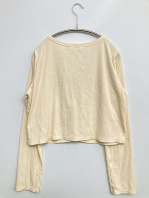 apres jour mignon/アプレジュールミニョン/カーディガン/ボレロ/トップス/ホワイト/LL