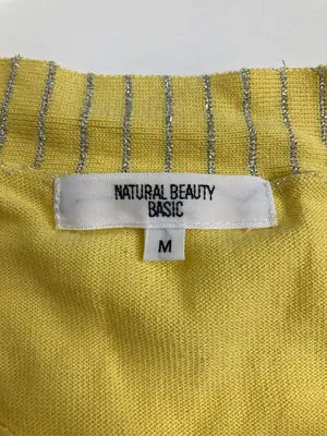 NATURAL BEAUTY BASIC/ナチュラルビューティーベーシック/Tシャツ/カットソー/トップス/イエロー/M