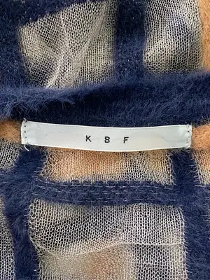 KBF/ケービーエフ/ニット/セーター/トップス/ネイビー/one