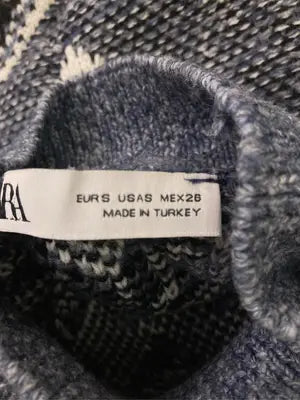 ZARA/ザラ/ニット/セーター/トップス/ネイビー/EUR S/USA S/MEX 26