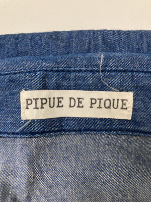 pipue de pique/シャツ/ブラウス/トップス/ブルー/4L