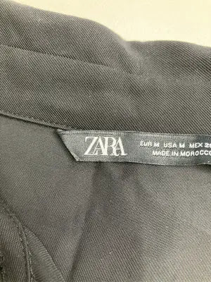 ZARA/ザラ/シャツワンピース/ワンピース/ドレス/ブラック/M