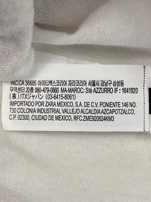 ZARA/ザラ/Tシャツ/カットソー/トップス/ホワイト/USA S