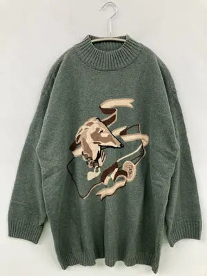 TRUSSARDI/トラサルディ/ニット/セーター/トップス/グリーン/42