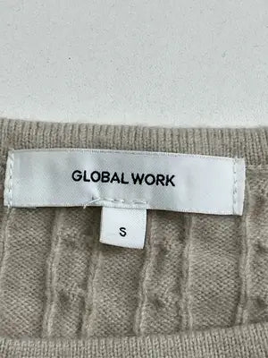 GLOBAL WORK/グローバルワーク/ニット/セーター/トップス/ベージュ/S