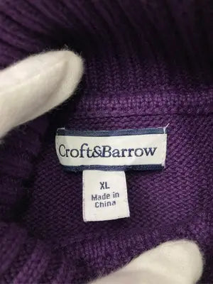 croft&barrow/クラフトアンドバロー/ニット/セーター/トップス/パープル/XL