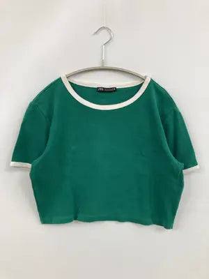 ZARA/ザラ/Tシャツ/カットソー/トップス/グリーン/EUR L/USA L/MEX 30