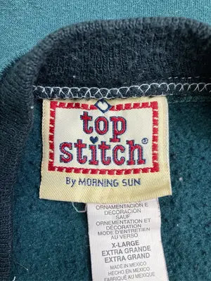 top stitch/スウェット/トップス/グリーン/XL