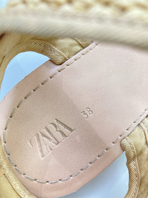 ZARA/ザラ/サンダル/シューズ/ベージュ/38