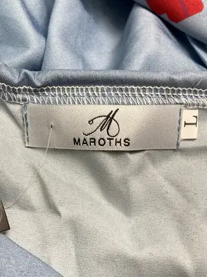 MAROTHS/シャツワンピース/ワンピース/ドレス/スカイブルー/L