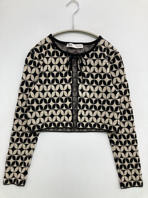 ZARA/ザラ/カーディガン/ボレロ/トップス/ブラック/S