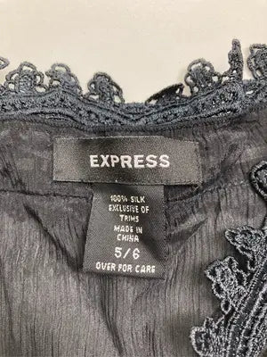 EXPRESS/エクスプレス/シャツ/ブラウス/トップス/ブラック/5/6