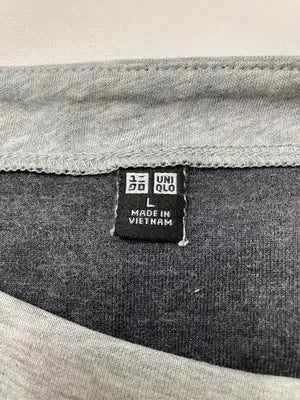 UNIQLO/ユニクロ/Tシャツ/カットソー/トップス/グレー/L