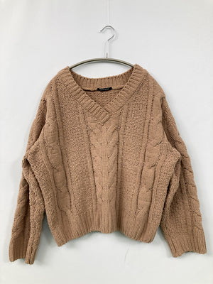 One Way/ワンウェイ/ニット/セーター/トップス/ブラウン/M