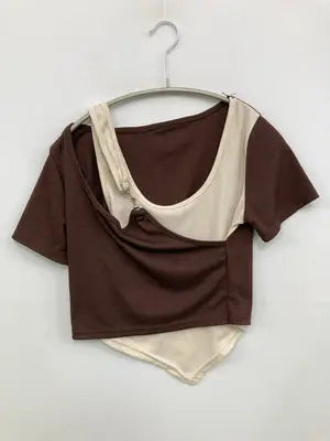 Sibra/シブラ/Tシャツ/カットソー/トップス/ブラウン