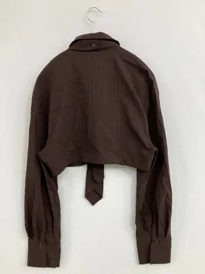 ZARA/ザラ/シャツ/ブラウス/トップス/ブラウン/L