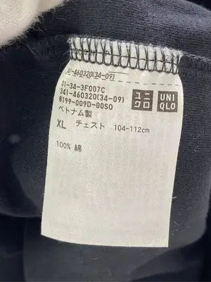 UNIQLO/ユニクロ/Tシャツ/カットソー/トップス/ブラック/XL