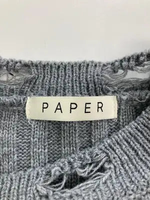 PAPER/ニット/セーター/トップス/グレー