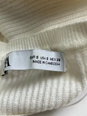 ZARA/ザラ/ニット/セーター/トップス/アイボリー/USA S