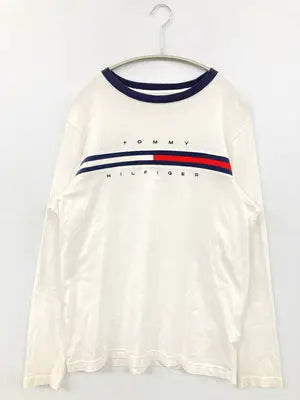 TOMMY HILFIGER/トミーヒルフィガー/Tシャツ/カットソー/トップス/ホワイト/S