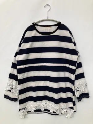 RUIRUITONG/Tシャツ/カットソー/トップス/ネイビー