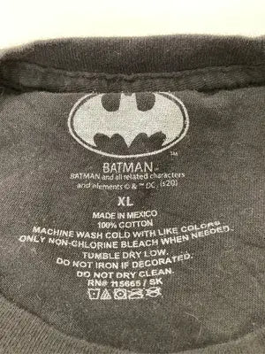 BATMAN/バットマン/Tシャツ/カットソー/トップス/ブラック/XL