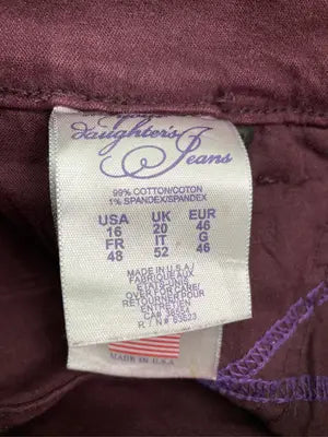 Not Your Daughter's Jeans/デニムパンツ/パンツ/レッド/USA 16