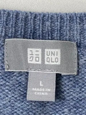 UNIQLO/ユニクロ/ニット/セーター/トップス/ブルー/L
