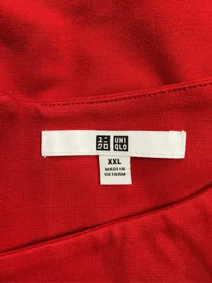 UNIQLO/ユニクロ/ワンピース/ワンピース/ドレス/レッド/XXL