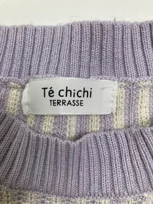 Te chichi/テチチ/ニット/セーター/トップス/パープル/F