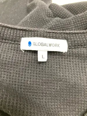 GLOBAL WORK/グローバルワーク/Tシャツ/カットソー/トップス/ブラック/L