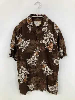 Hawaiian Aloha Tropical/シャツ/ブラウス/トップス/ブラウン