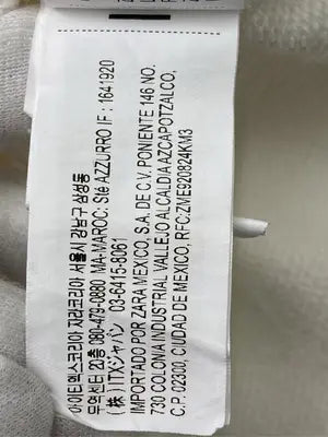 ZARA/ザラ/Tシャツ/カットソー/トップス/アイボリー/M