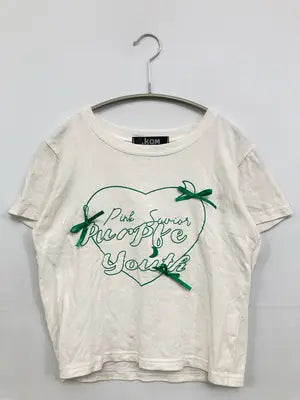 .KOM/ドットコム/Tシャツ/カットソー/トップス/ホワイト