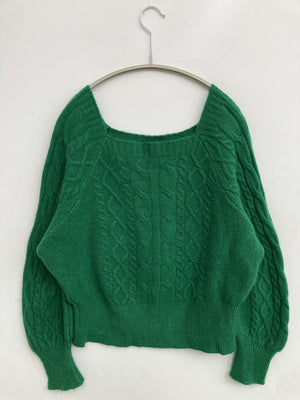 MAISON DE THERESE/メゾンドゥテレーズ/ニット/セーター/トップス/グリーン