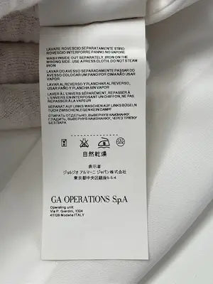 ARMANI JEANS/アルマーニジーンズ/ノースリーブ/トップス/ホワイト/EU 40 USA 4